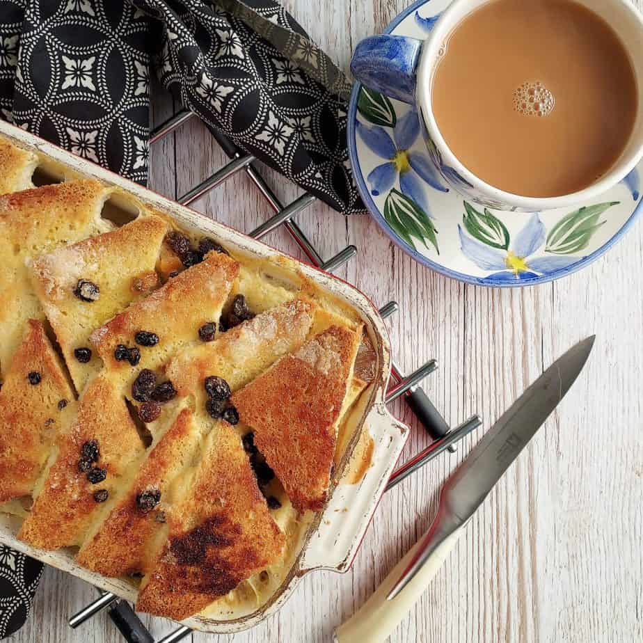Traditional Bread and Butter Pudding made gluten free