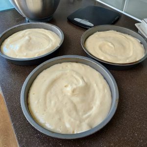 Gluten Free Victoria Sponge Gateau made with Genoise Sponge and Dairy Free Cream