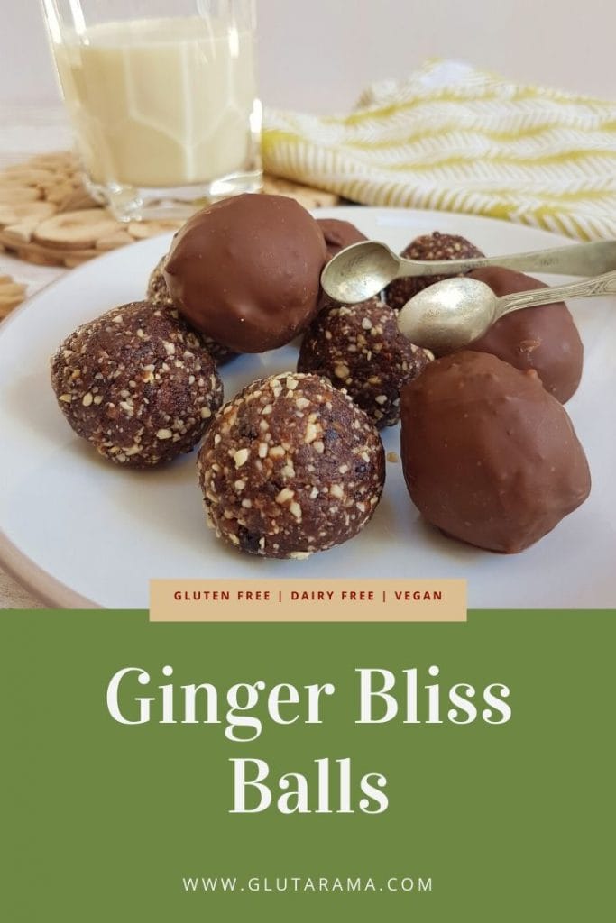 Free From Raw Ginger Bliss Balls Gluten Free, Dairy Free and Vegan