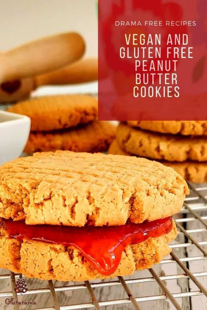 Vegan and Gluten Free Peanut Butter Cookies
