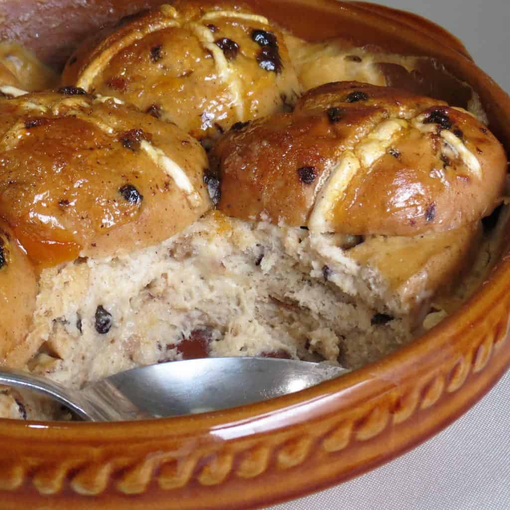 Hot Cross Butter Pudding Delicious Vegan and Gluten Free Pudding with a twist