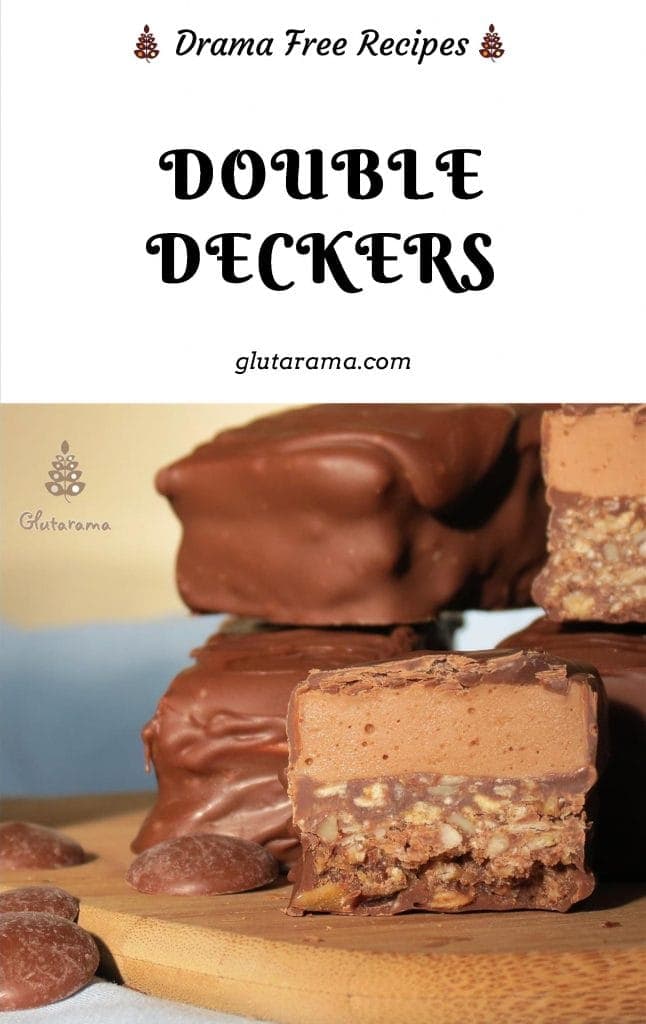 Double Deckers; my homemade version of the Cadbury's Double Decker Chocolate Bar, burt this is not only gluten free but also dairy free too, Everyone can enjoy this in our house #chocolate #dairyfree #glutenfree #doubledeckerchocolate #kidstreats #sweeties