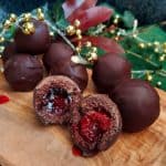 Cherry Brandy Truffles made gluten and dairy free
