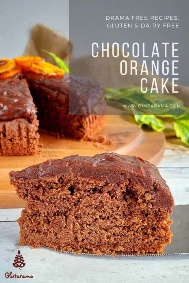Chocolate Orange Cake made gluten free without dairy or eggs