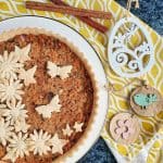 Gluten Free Spiced Treacle Tart made with Hot Cross Buns
