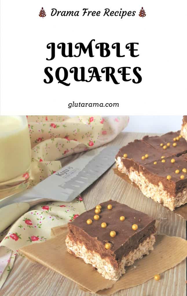 Jumble Squares; a great way to use up left over chocolate from Christmas and Easter, depending on your stash these can easliy be made not just gluten free but also dairy free too. #leftovers #christmaschocolate #easterchocolate #recipehack #freefrom #glutenfree #dairyfree #freefromgang #marshmallow #traybake #nocook #kidstreats