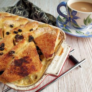 Traditional Bread and Butter Pudding made gluten free