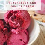 Blackberry and Gin Ice Cream