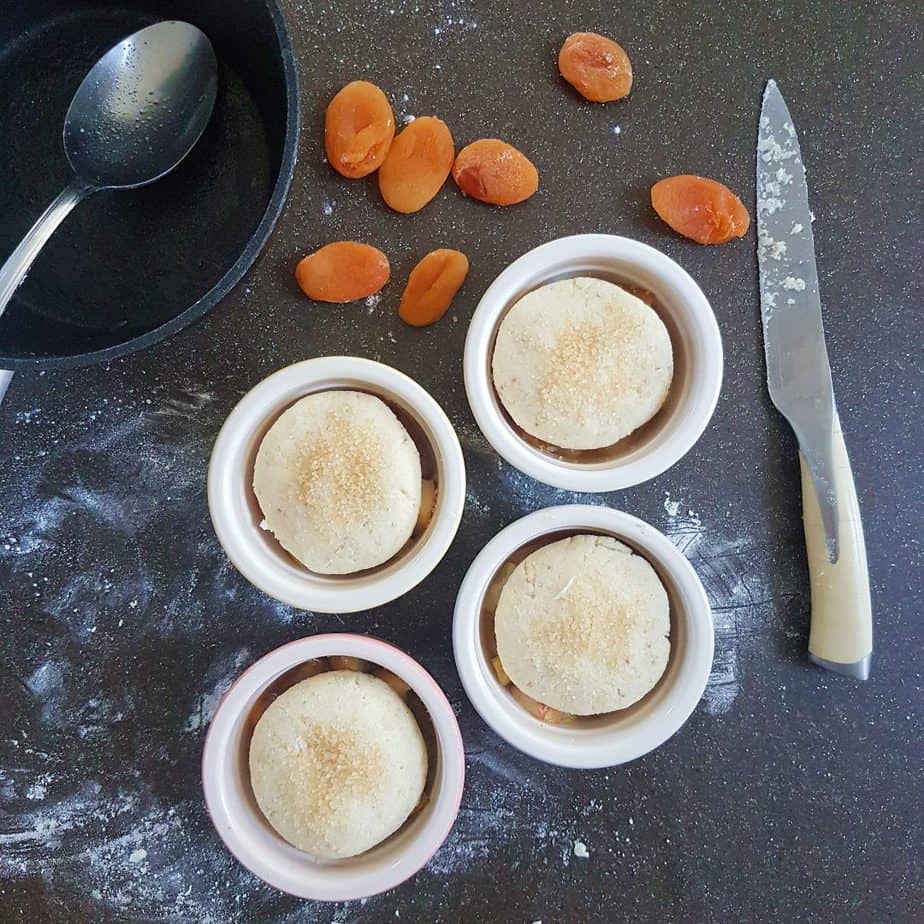 Mini Pear and Apricot Cobbler Recipe