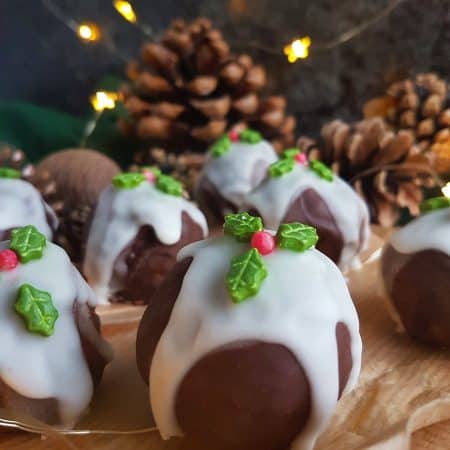 Easy Christmas Truffle Cake Pops Homemade and Gluten Free
