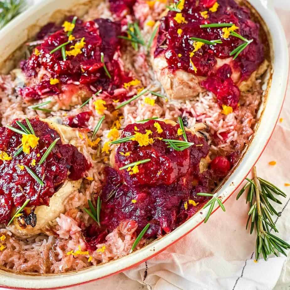 Simple Dinner Ideas - Cranberry and Orange Chicken Thighs by Real Food with Sarah