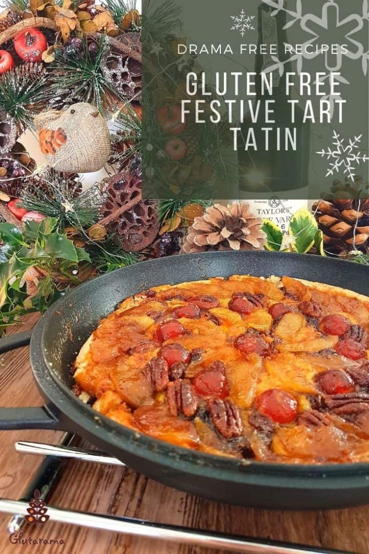 Decorative Festive Tart Tatin made Gluten Free