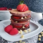 Beetroot American Pancakes - gluten free and vegan by Glutarama