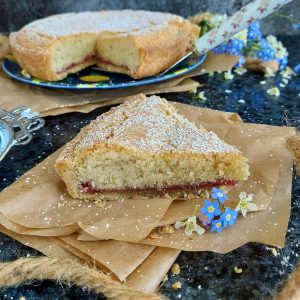Deliciously Simple Vegan Bakewell Tart, made gluten free.