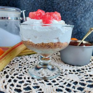 Gluten Free Rhubarb Fool Dessert