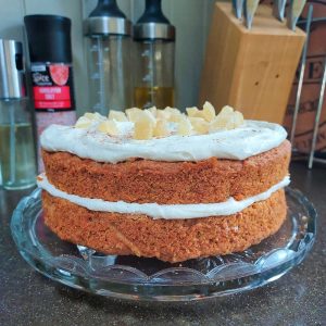 Carrot and Pineapple Cake - gluten free and vegan