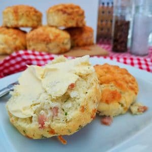 Gluten Free Cheese and Bacon Scones