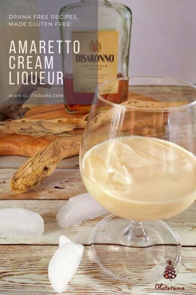 Amaretto Cream Liqueur made dairy free, gluten free and vegan