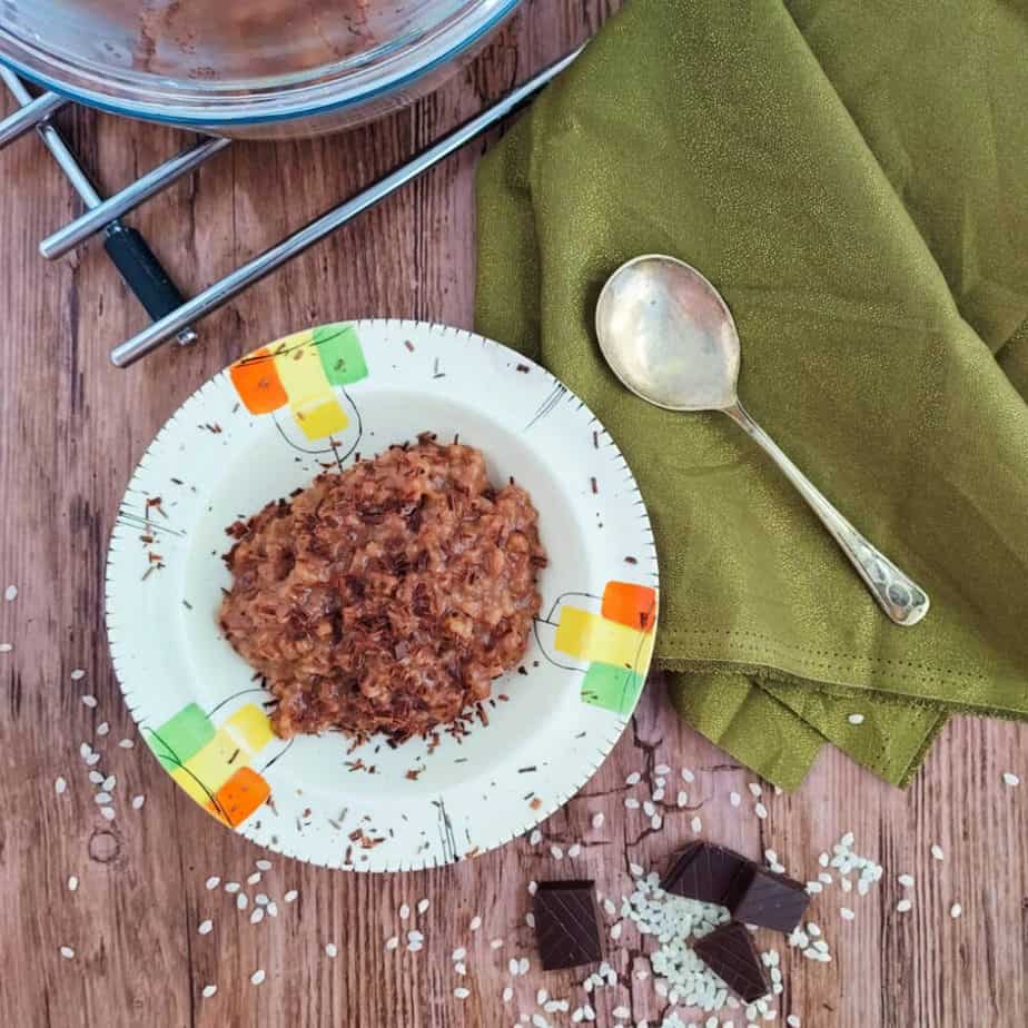 Dairy Free Chocolate Rice Pudding Recipe