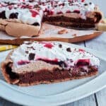 Black Forest Gateau Pavlova - Dairy Free Black Forest Pavlova naturally gluten free too
