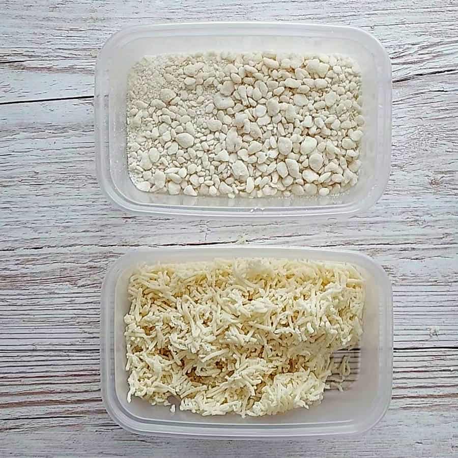 Two types of gluten free homemade suet