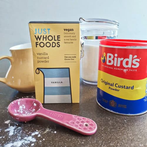 Types of dairy free custard powders - Glutarama