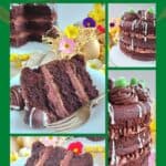 Gluten Free Mint Chocolate Celebration Cake with Easter Theme by Glutarama