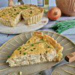 Vegan Mature Cheese Quiche or flan, made gluten free too.