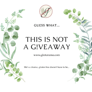 This is not a giveaway by Glutarama