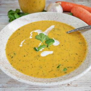 Dairy Free Carrot and Coriander Soup