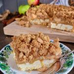 Gluten Free Apple Crumble Caramel Slice