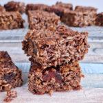 Chocolate Cherry Flapjacks made gluten and dairy free by Glutarama
