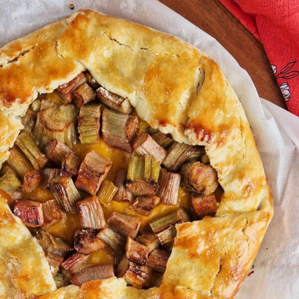 Gluten Free Rhubarb and Custard Galette
