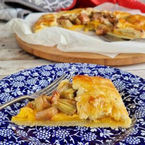 Gluten Free Rhubarb and Custard Galette