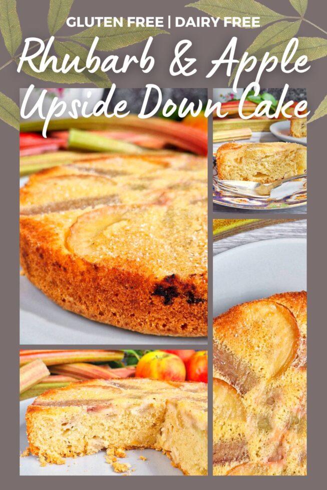 Gluten Free Rhubarb and Apple Upside Down Cake