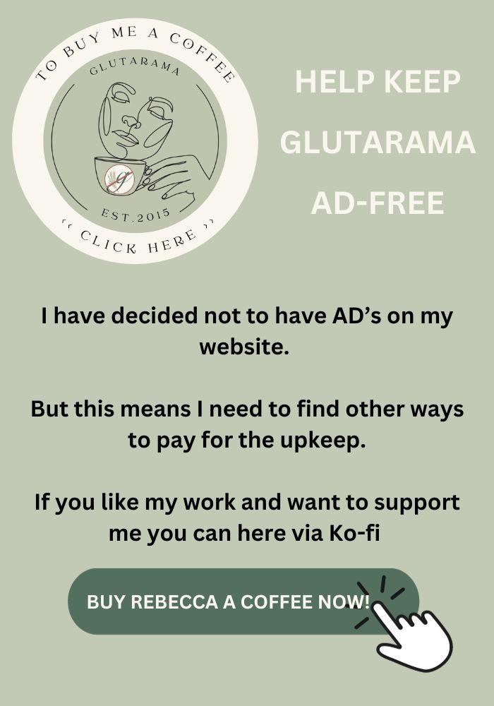Buy Glutarama a coffee to support the FREE Gluten Free Recipe Development