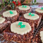 Gluten Free Chocolate Marshmallow Crispy Christmas Puddings
